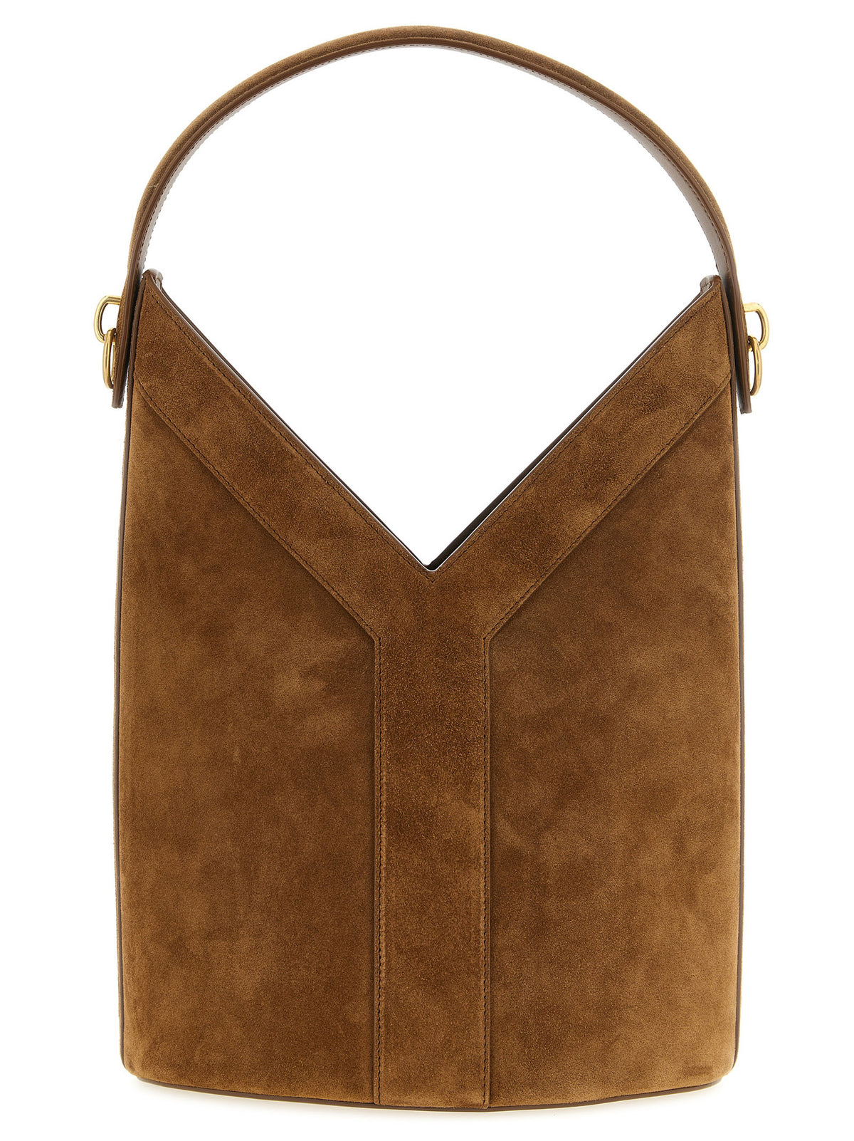 Saint Laurent Y Long Bucket Bag Orange Caramel Cognac