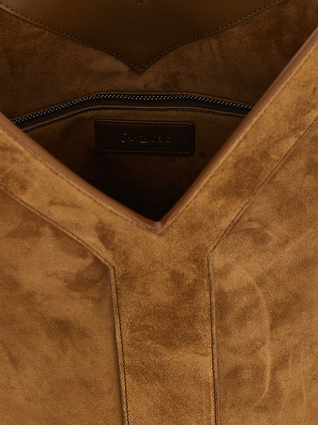 Saint Laurent Y Long Bucket Bag Orange Caramel Cognac