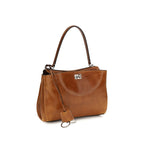 Balenciaga Rodeo Small Lambskin Leather Handbag Tan