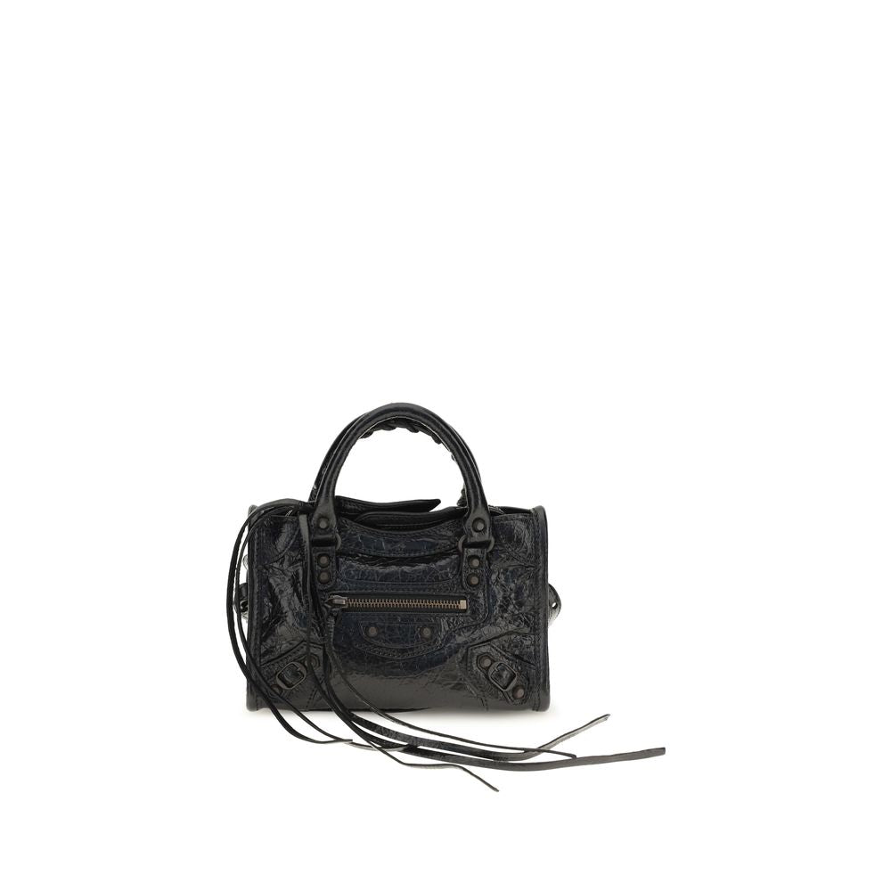 Balenciaga Le City Nano Black Leather Handbag