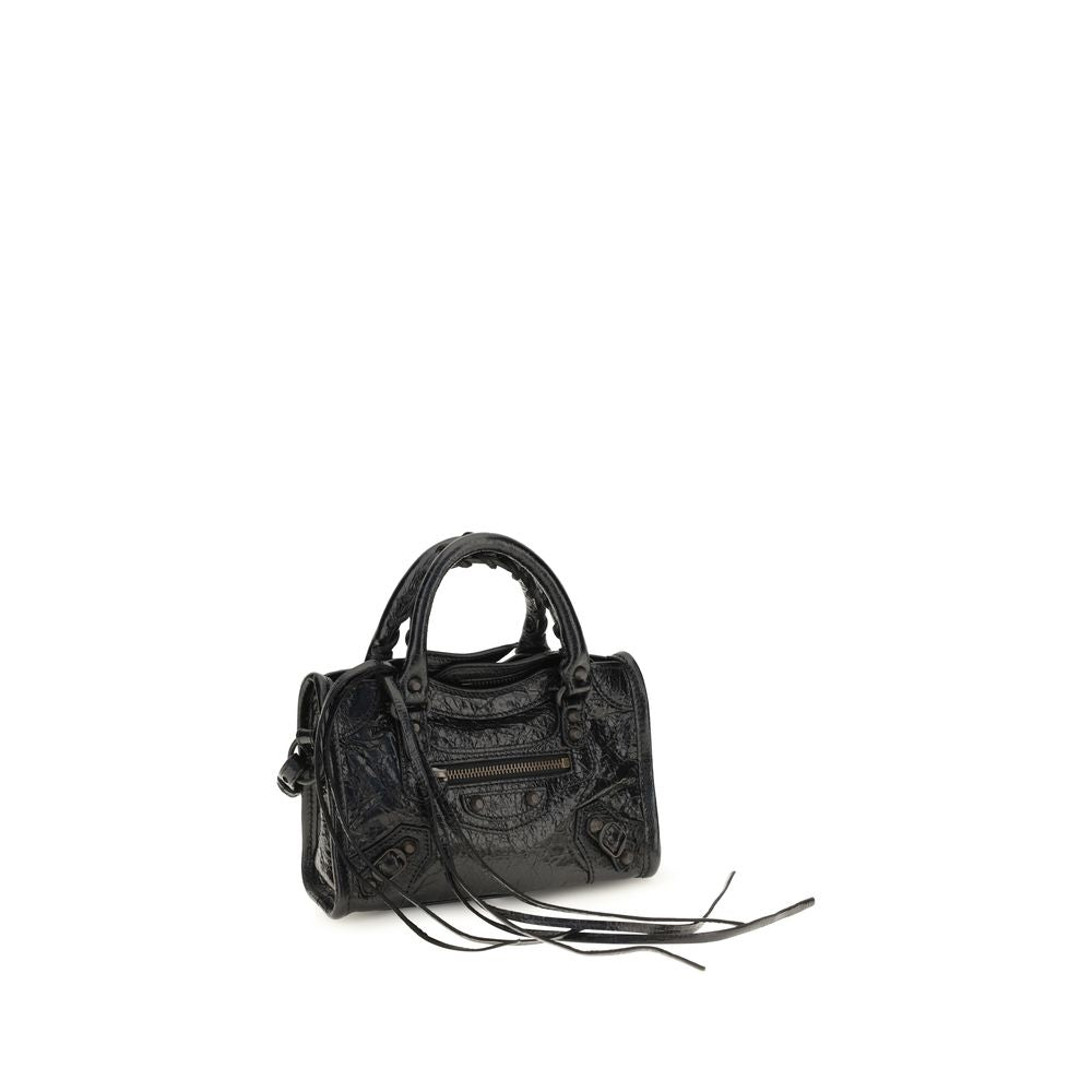 Balenciaga Le City Nano Black Leather Handbag
