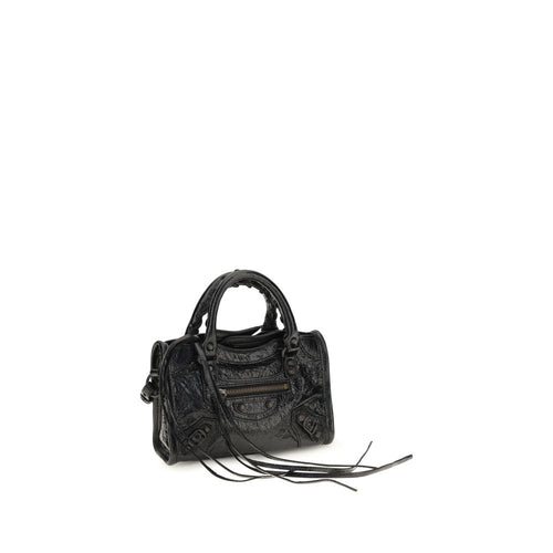 Balenciaga Le City Nano Black Leather Handbag