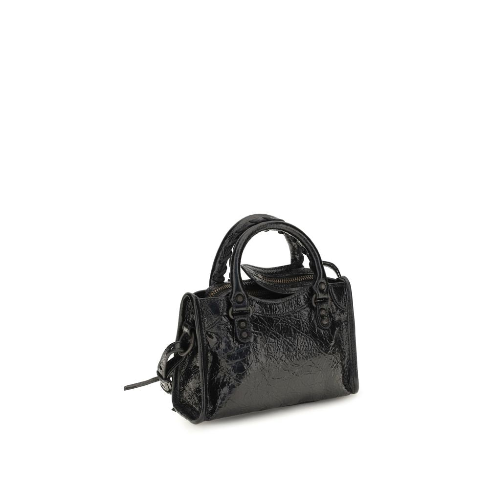 Balenciaga Le City Nano Black Leather Handbag