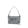 Balenciaga Le City Moto Mini Lambskin Handbag Grey