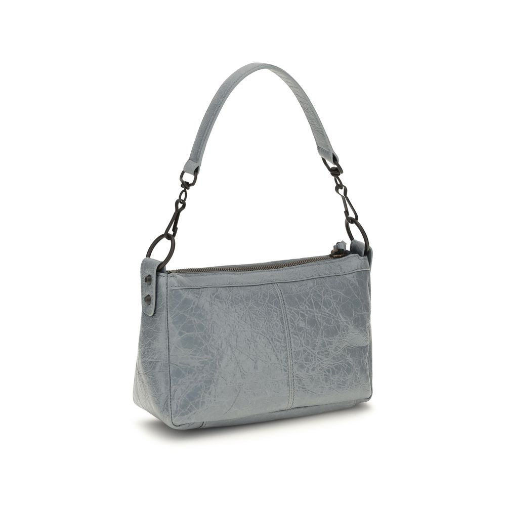 Balenciaga Le City Moto Mini Lambskin Handbag Grey