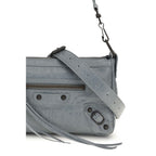 Balenciaga Le City Moto Mini Lambskin Handbag Grey