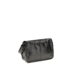 Balenciaga Le City Small Lambskin Messenger Shoulder Bag Black