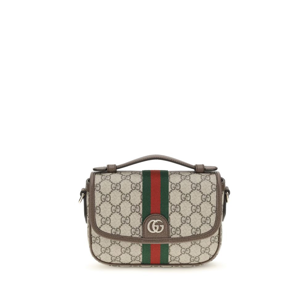 Gucci Ophidia Small Top Handle Bag Beige Ebony
