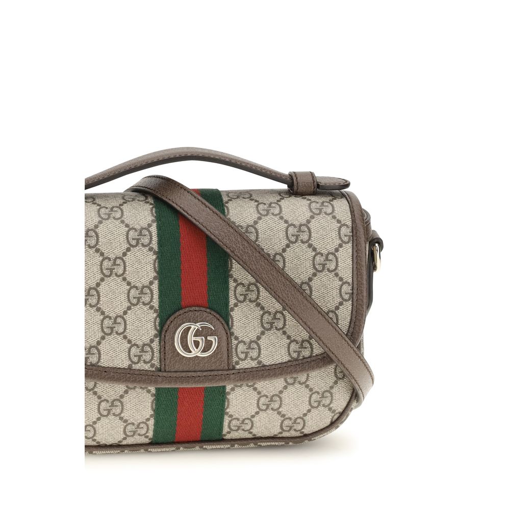 Gucci Ophidia Small Top Handle Bag Beige Ebony