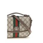 Gucci Ophidia Small Top Handle Bag Beige Ebony