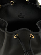 Valentino Garavani Black Nappa Leather Bucket Bag