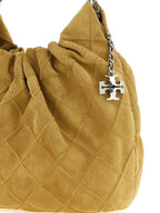 Tory Burch Mini Fleming Hobo Bag Mustard Yellow