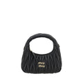 Miu Miu Wandler Mini Hobo Handbag Black