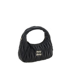 Miu Miu Wandler Mini Hobo Handbag Black