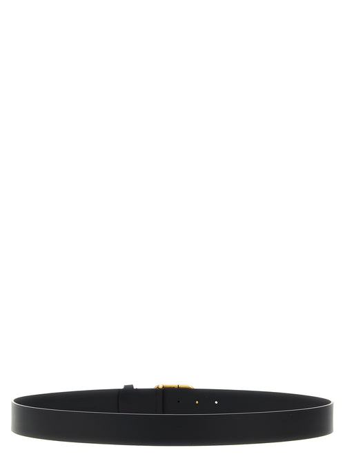 Balenciaga BB Leather Belt Black