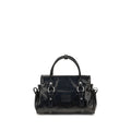 Miu Miu Glossy Leather Small Handbag Black