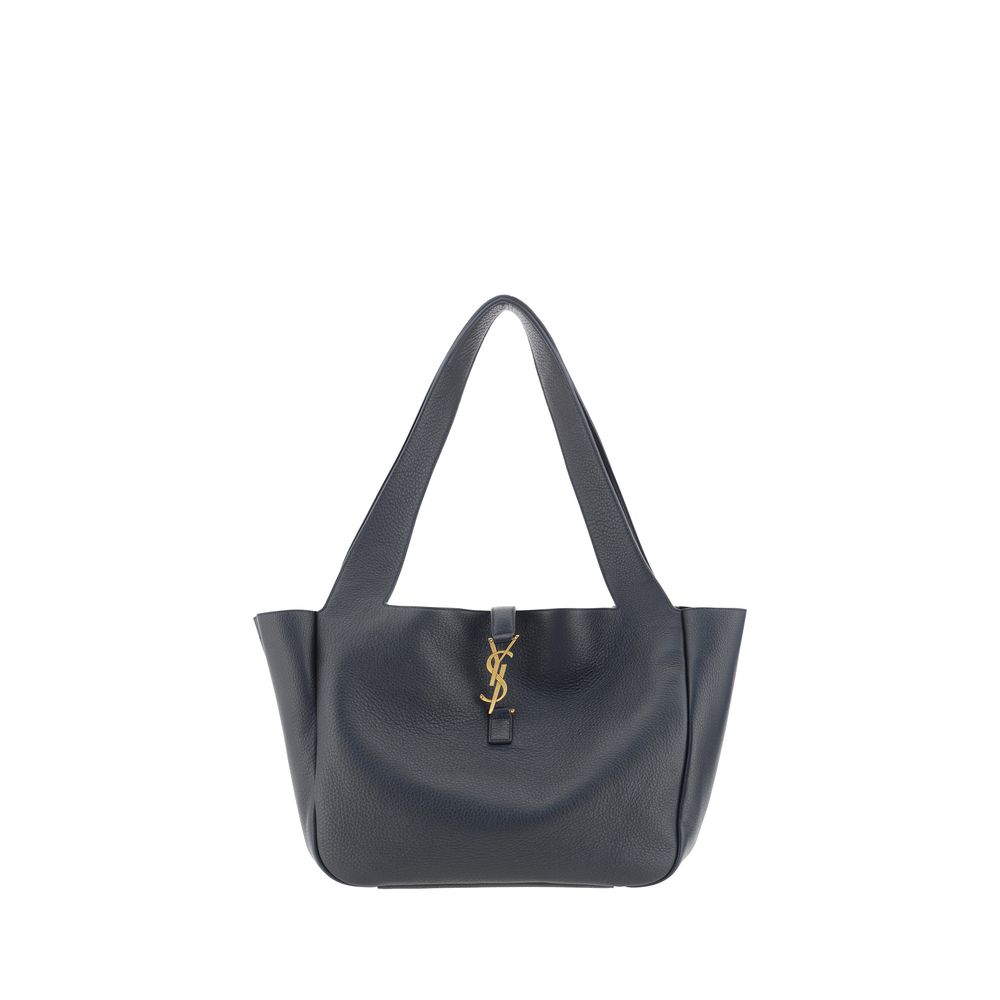 Saint Laurent Le 5 à 7 Bea Large Leather Shoulder Bag Black