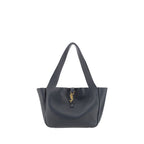 Saint Laurent Le 5 à 7 Bea Large Leather Shoulder Bag Black