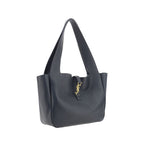 Saint Laurent Le 5 à 7 Bea Large Leather Shoulder Bag Black