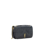 Saint Laurent Jamie Lambskin Shoulder Bag Black