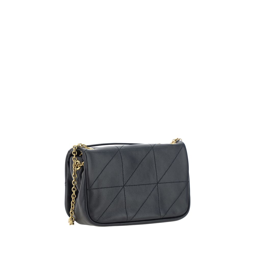 Saint Laurent Jamie Lambskin Shoulder Bag Black