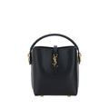 Saint Laurent Le 37 Mini Calf Leather Top Handle Bag Black