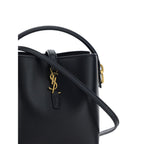 Saint Laurent Le 37 Mini Calf Leather Top Handle Bag Black