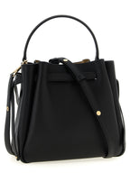 Tory Burch Romy Black Leather Bucket Bag