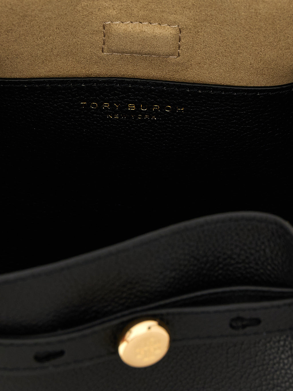 Tory Burch Romy Black Leather Bucket Bag