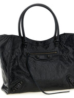 Balenciaga Black Lamb Leather Tote Bag