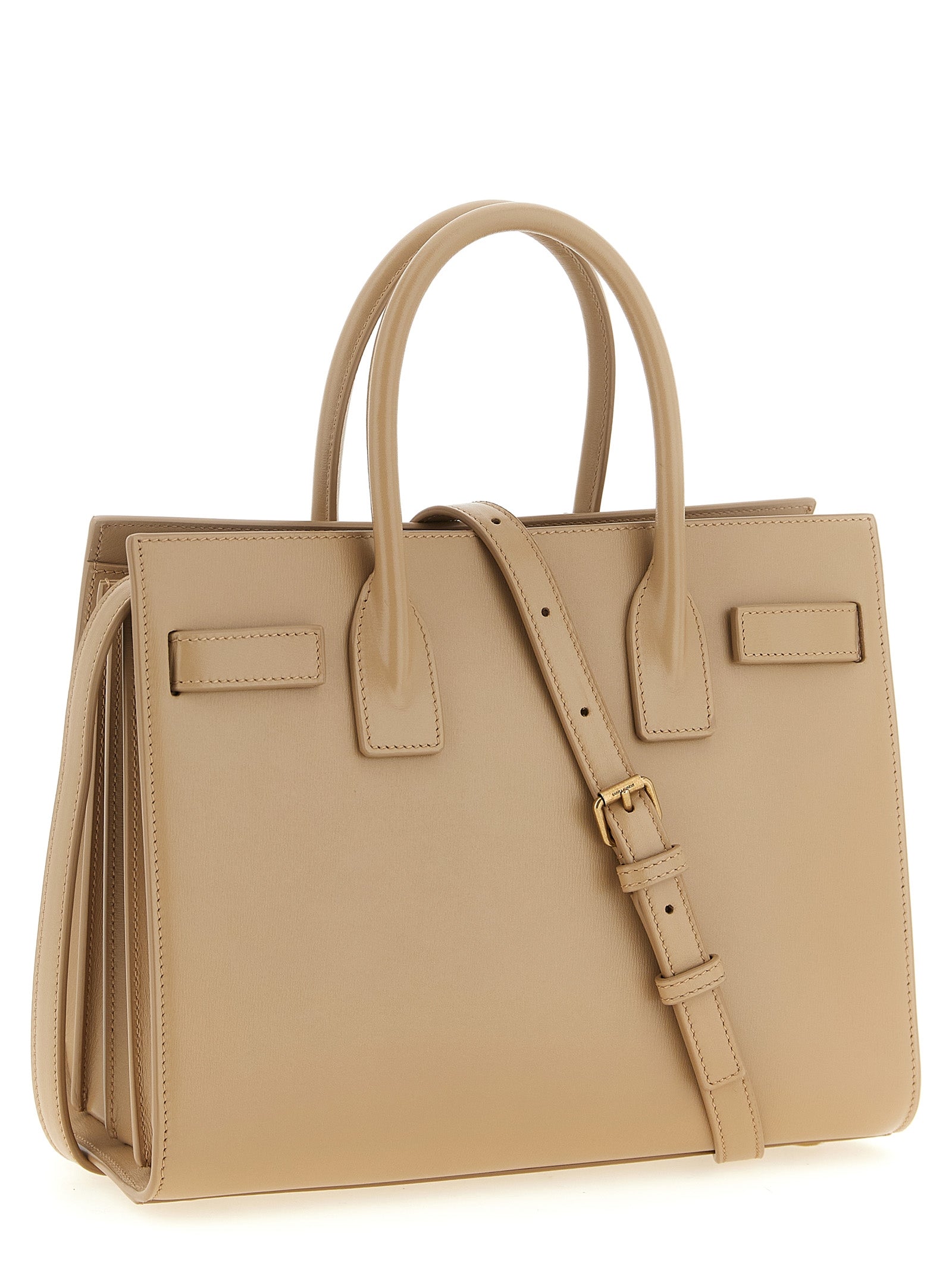 Saint Laurent Baby Sac De Jour Handbag Beige