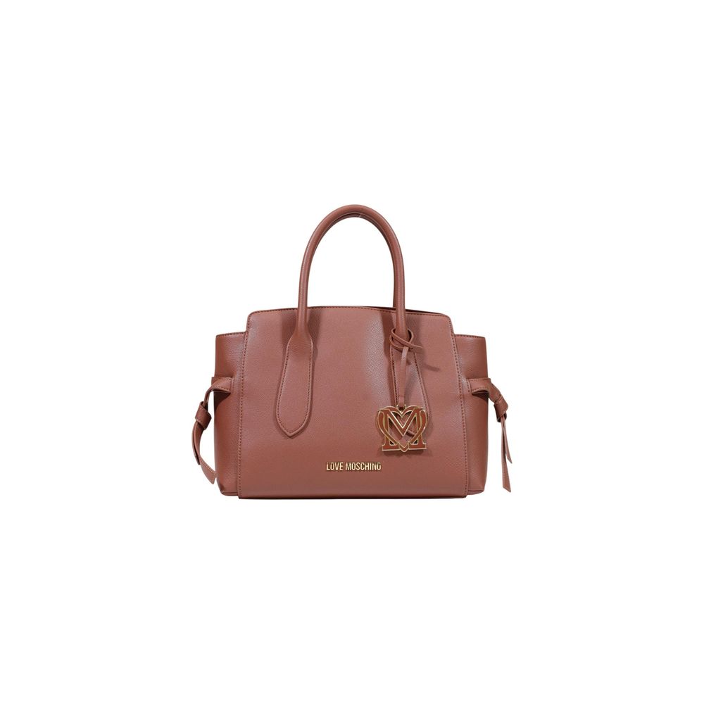 Love Moschino Large Brown Top Handle Bag