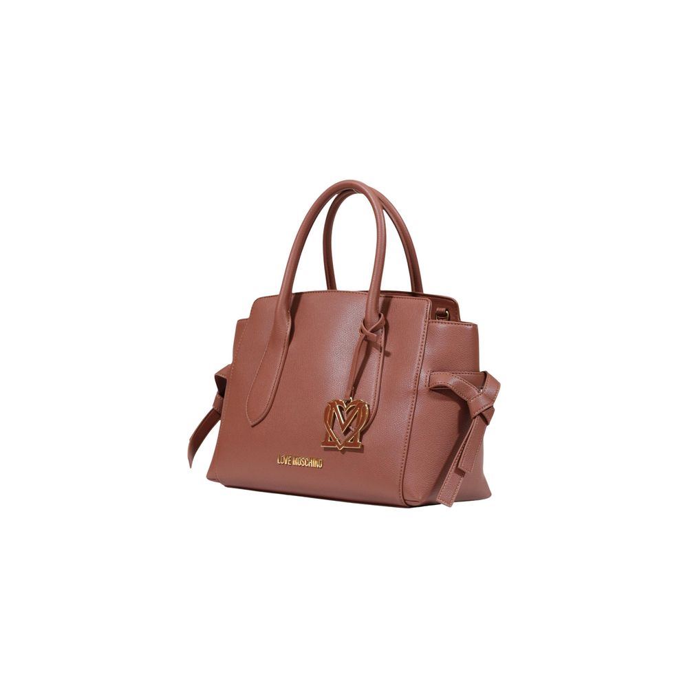 Love Moschino Large Brown Top Handle Bag