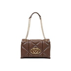 Love Moschino Medium Brown Quilted Chain Shoulder Bag