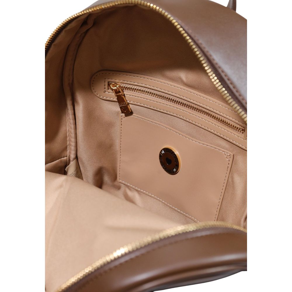 Love Moschino Brown Quilted Backpack