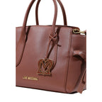 Love Moschino Large Brown Top Handle Bag