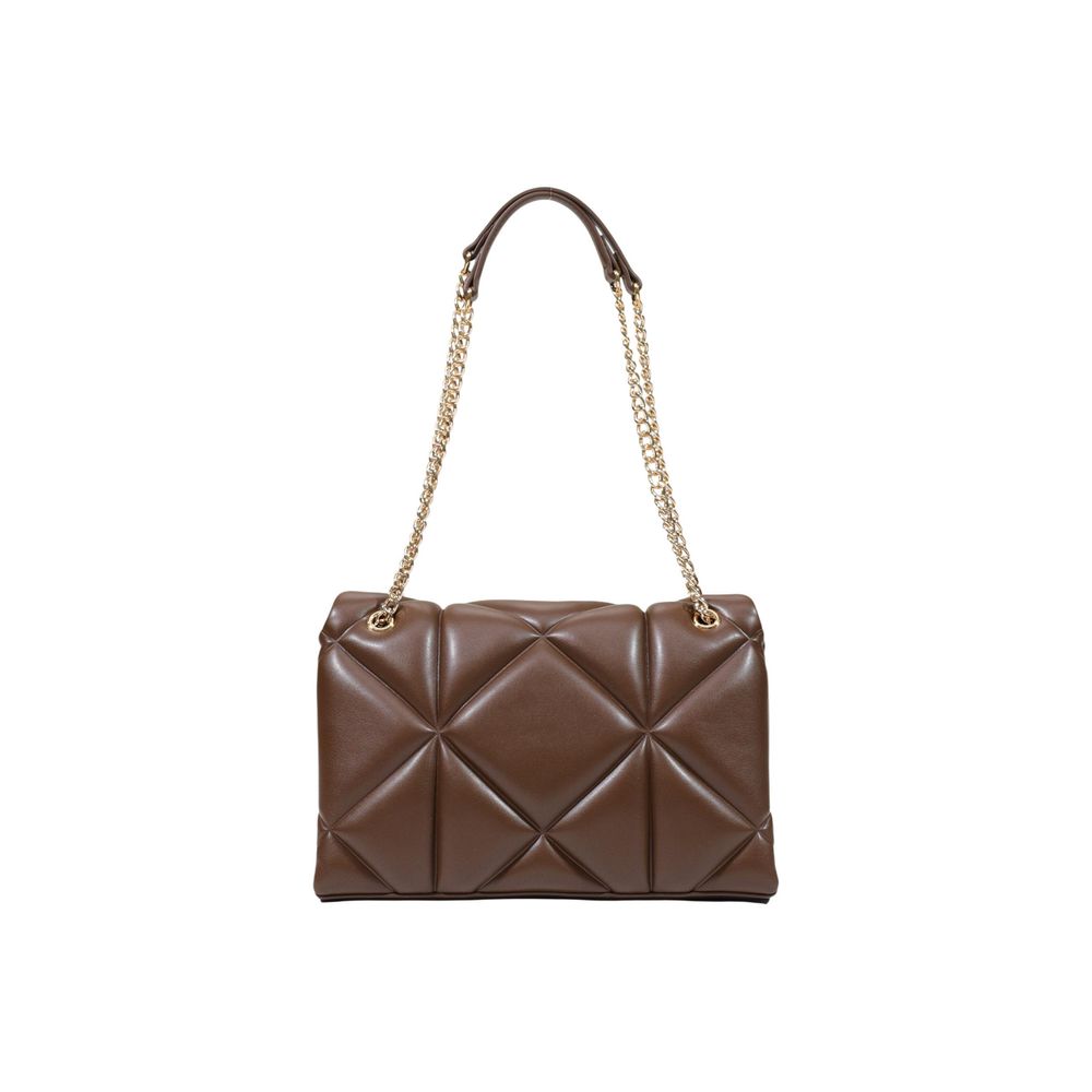 Love Moschino Medium Brown Quilted Chain Shoulder Bag