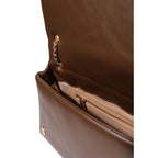 Love Moschino Medium Brown Quilted Chain Shoulder Bag