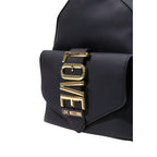 Love Moschino Black Logo Backpack