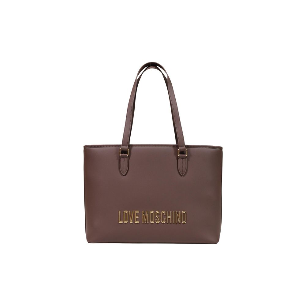Love Moschino Large Brown Tote Bag