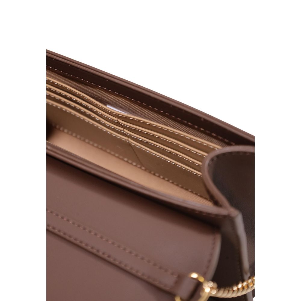 Love Moschino Medium Brown Chain Crossbody Bag
