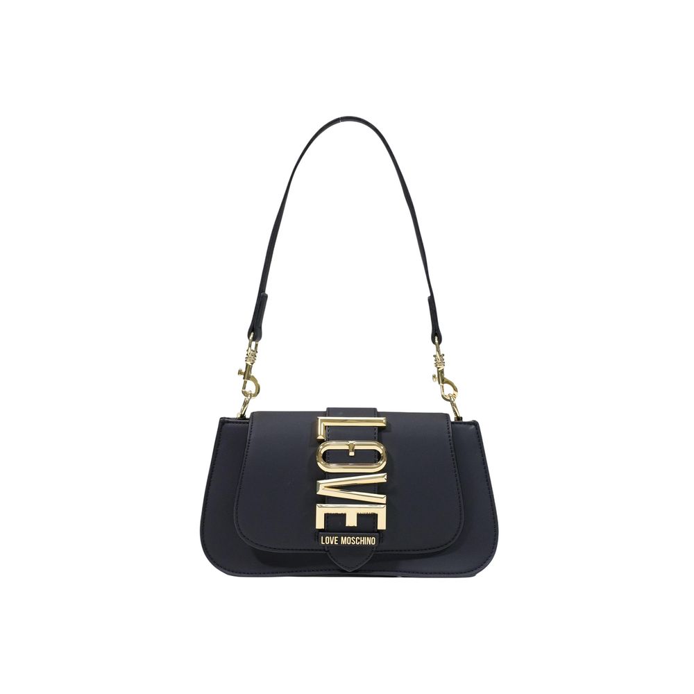 Love Moschino Small Black Logo Shoulder Bag