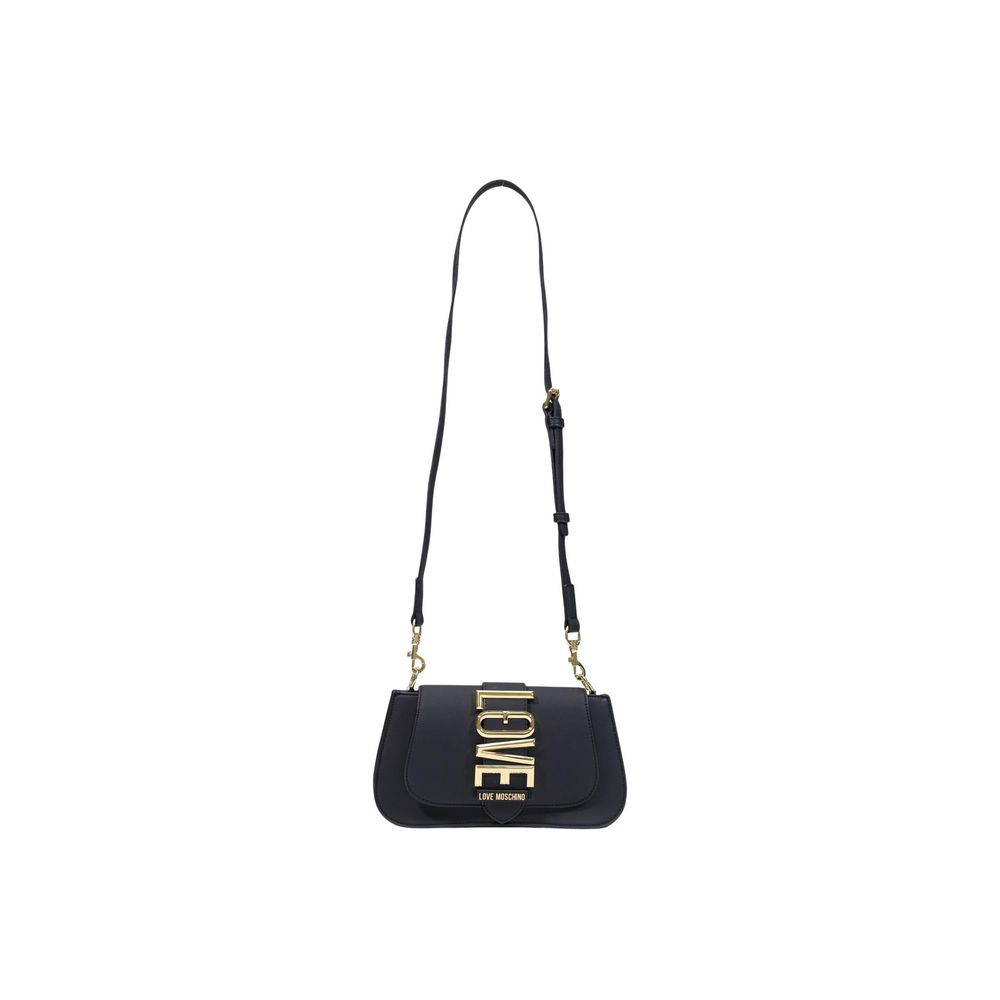 Love Moschino Small Black Logo Shoulder Bag