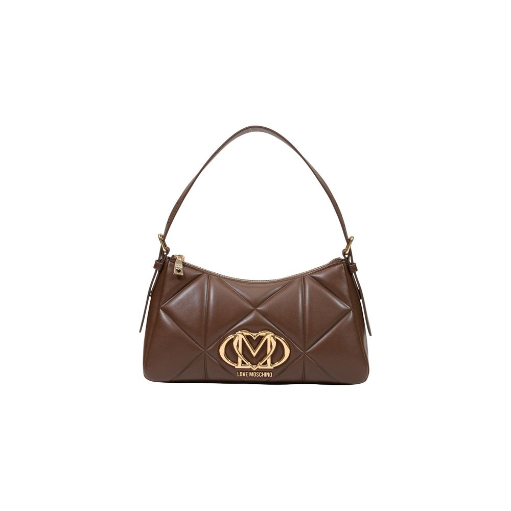 Love Moschino Small Brown Quilted Shoulder Bag