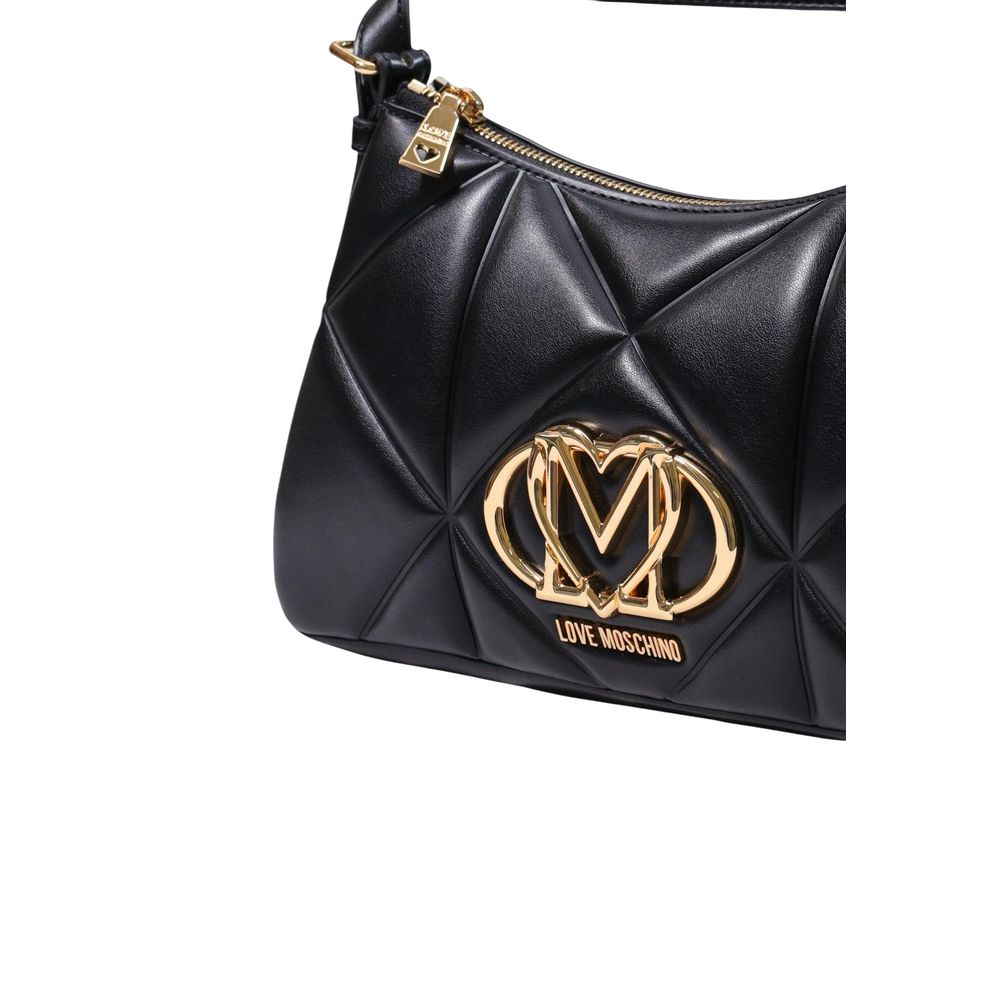 Love Moschino Small Black Quilted Shoulder Bag