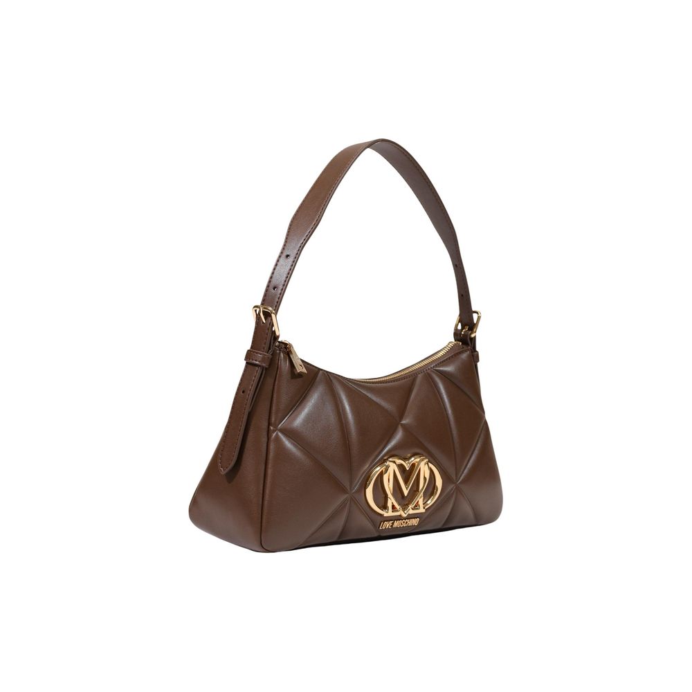 Love Moschino Small Brown Quilted Shoulder Bag