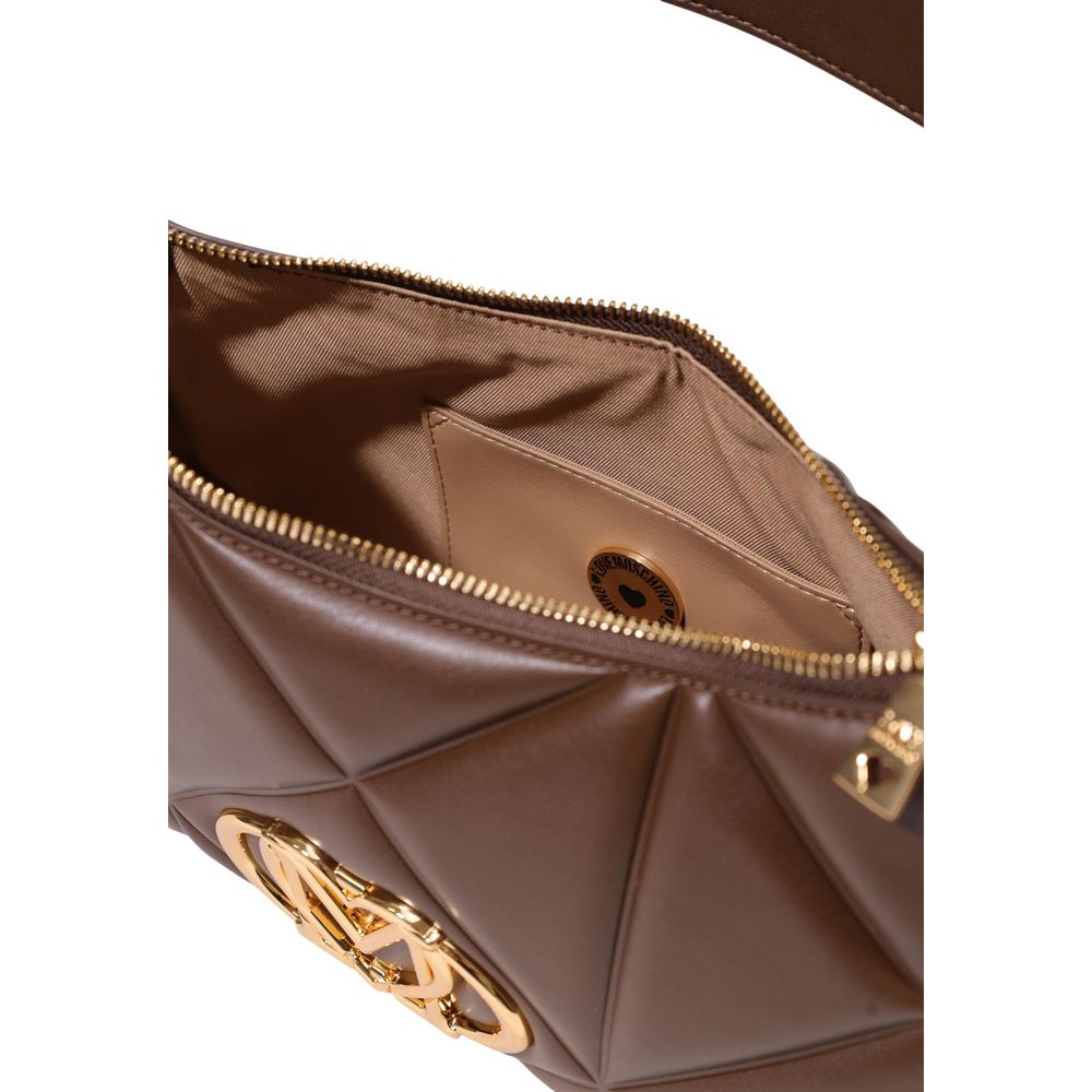 Love Moschino Small Brown Quilted Shoulder Bag