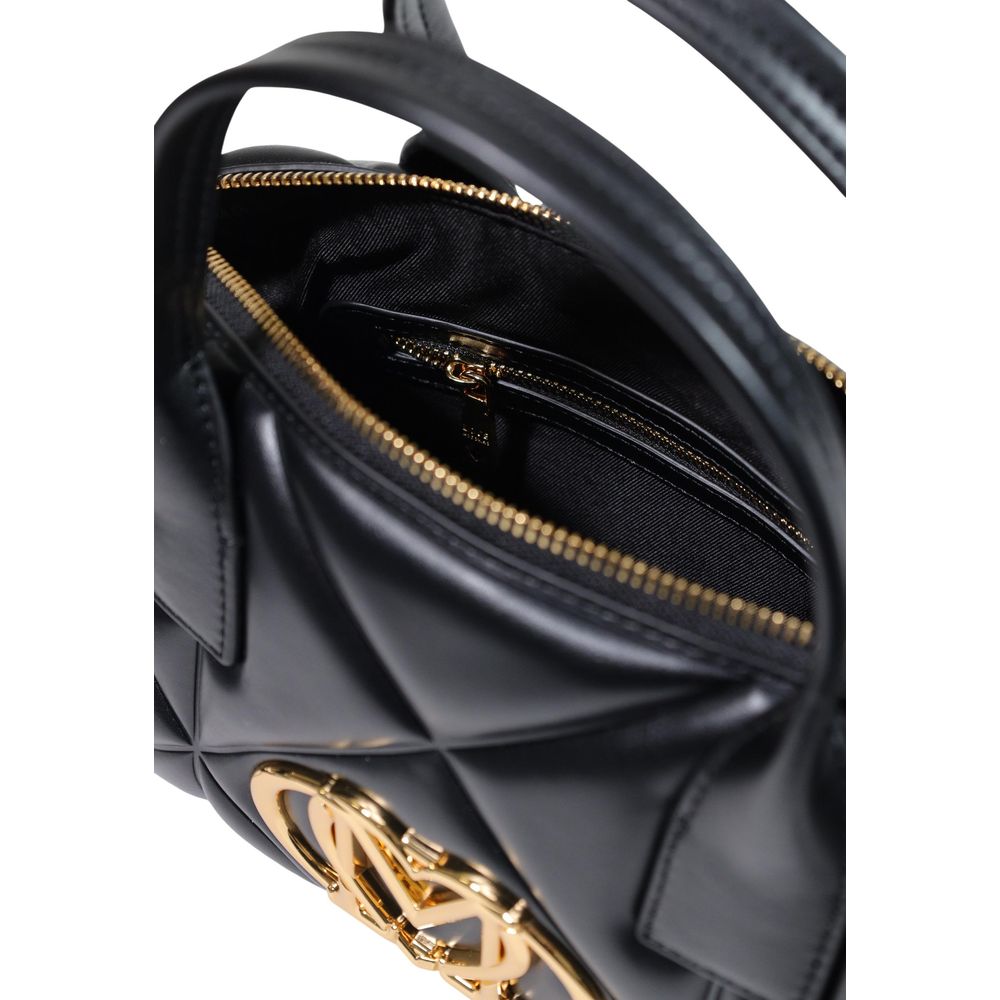 Love Moschino Black Quilted Top Handle Bag