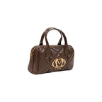 Love Moschino Brown Quilted Top Handle Bag