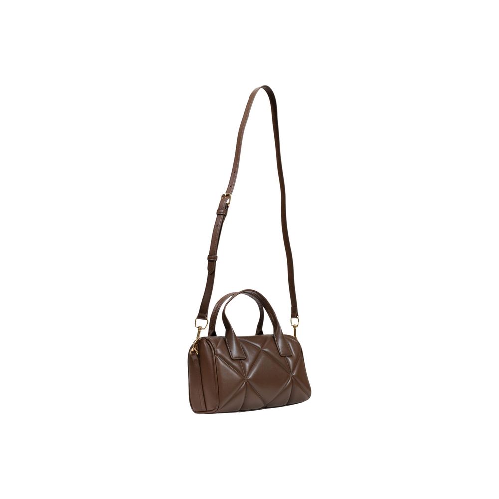 Love Moschino Brown Quilted Top Handle Bag
